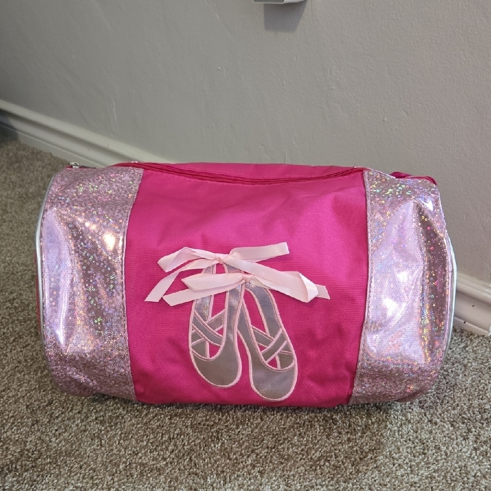 Pink Ballet Dance Bag with Glitter‎ Accents
